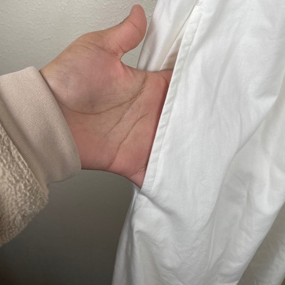 Abercrombie Fitch White Smocked Cutout Maxi Dress Size S - Picture 3 of 11